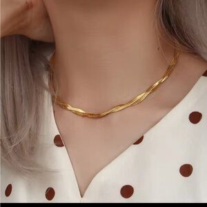 14 Karats gold filled herringbone